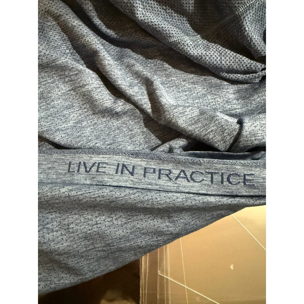 Lululemon Mens Metal Vent Tech Short Sleeve‎ Shirt Blue Heather Size L 2949